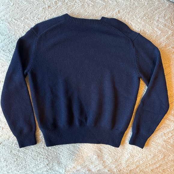 Polo Ralph Lauren Navy Bear Sweater Jumper M - Picture 4 of 4
